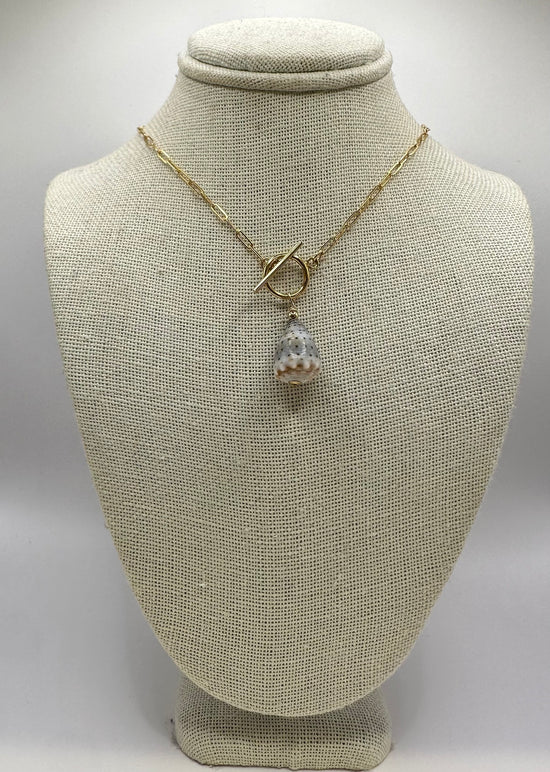 Cone Shell Toggle Necklace